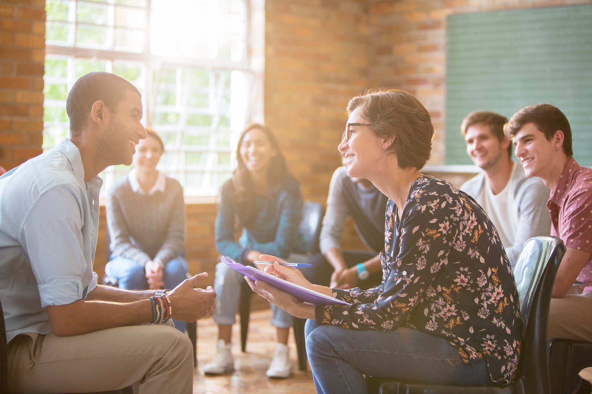 Group counseling session