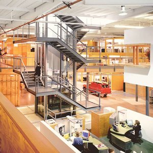 inside office space of an interior design firm